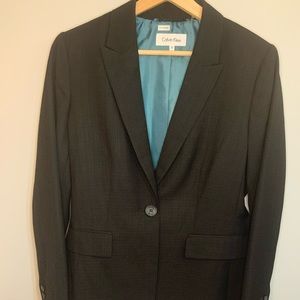 NWT size 10 Calvin Klein women’s gray blazer
